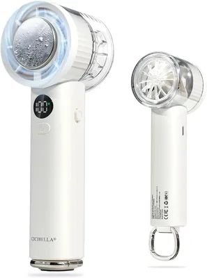 CICIBELLA ハンディファン 2026 クーリングプレート、4方向冷却 ハンディファン プロ、Cibella ポータブルファン、約15,000rpm の強力なファン