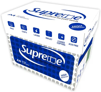 Dolphin Supreme A4 Paper 80 GSM, Jam-Free Print, Premium Multipurpose