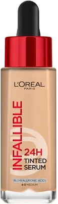 L'Oreal Paris 24H Infaillible Tinted Serum Foundation Shade Medium 4-5, 21% Off
