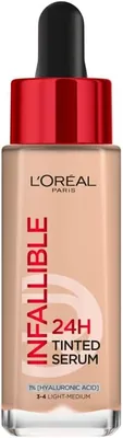 L'Oreal Paris 24H Infaillible Tinted Serum Shade Light Medium 3-4