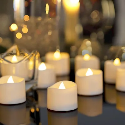 Homemory 12 Tealight LED Flameless Candles