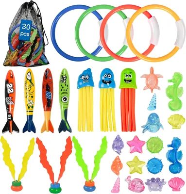 30 Pcs Kids Diving Pool Toys Set, 8% Off