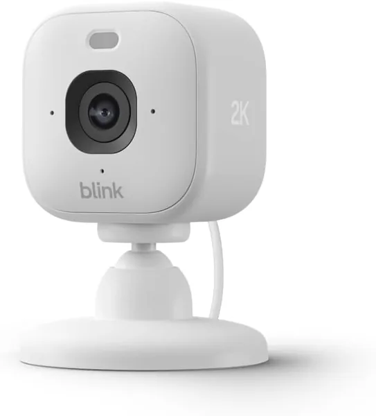 Blink Mini 2K+ (newest model) - Plug-in Home & Pet Security Camera