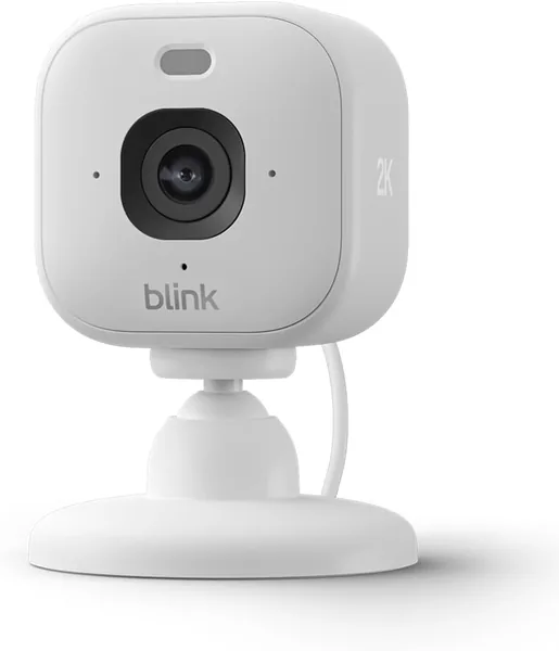 Blink Mini 2K+ (nouvelle génération) | Caméra de sécurité domestique connectée avec résolution vidéo 2K | Zoom 4x | Vision nocturne en couleur