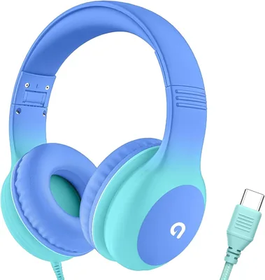 ADOOPE Wired Kids Headphones, Safe Volume, Adjustable Headband