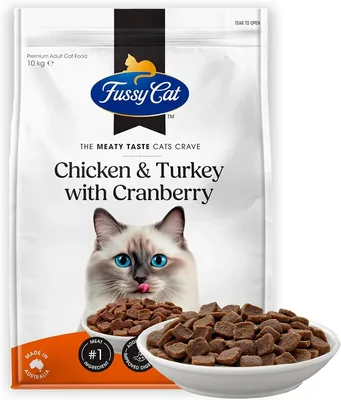 Fussy Cat Grain Free Adult Chicken Turkey Cranberry 10kg Best Deal