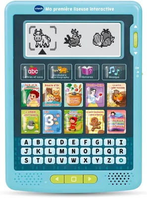 VTech - Lecteur interactif My First - Histoires à lire et écouter - Écrans animés, musique