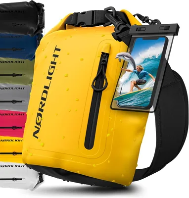 Nordlight Waterdichte Tas met Telefoonhoes + Roll-top, Schoudertas | Waterbestendige Rugzak