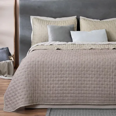 Colcha Doble Vista REAL TEXTIL con Fundas de Almohada, Edredón Ligero Capitonado Pinsonic, Oferta 18% Descuento