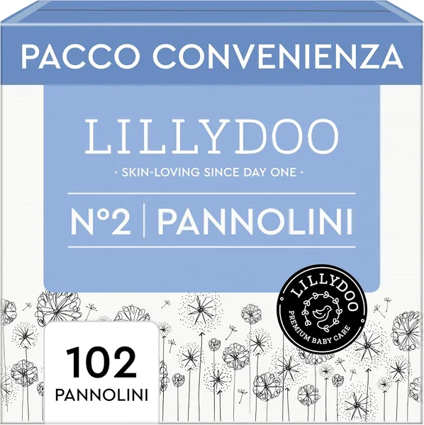 LILLYDOO Skin-Friendly Nappies - Size 2 (4+ kg)
