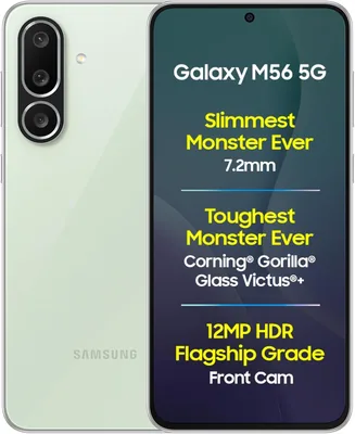 सैमसंग गैलेक्सी M56 5G मोबाइल (लाइट ग्रीन, 8GB रैम, 128GB स्टोरेज) | सबसे पतला सेगमेंट | गोरिल्ला ग्लास विक्टस+ | 10-बिट एचडीआर वीडियो