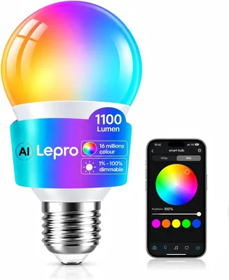 Lepro E27 Smart Bulb - RGB AI Lighting