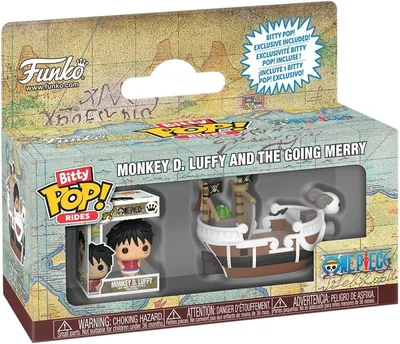 Funko Pop! Rides: One Piece - Going Merry con Luffy Bitty Pop! | Mercancía Oficial - Juguete Coleccionable