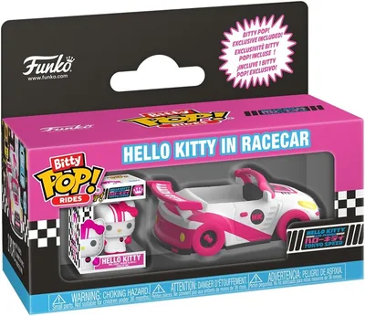 Funko Bitty Pop! Ride: Sanrio - Coche de Carreras con Hello Kitty | Mercancía Oficial - Juguete Coleccionable
