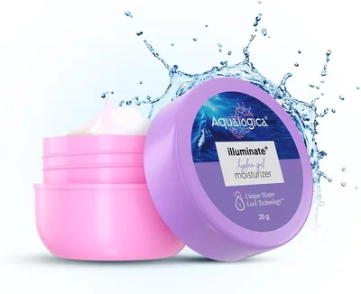 Aqualogica Illuminate + Hydra Gel Moisturizer से 80% छूट: 24 घंटे की तीव्र हाइड्रेशन, 20g