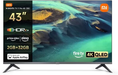 TV XIAOMI Pro 43″ 4K UHD QLED, Smart TV con Fire TV y Alexa, 2GB+32GB, 18% de descuento