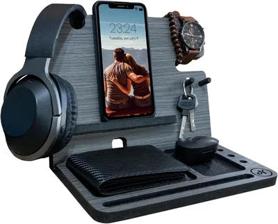 Namore Organizador de Buró Compacto SLIM con Soporte para Celular, Llaves, Cartera y Accesorios | Organizador de Escritorio Best Deal