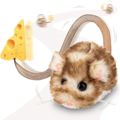Migipaws Interactieve MigiMouse Kat Speelgoed met 360° Rollen en Draaien, Wankelende Staart voor Binnenkatten, Slimme Bewegingssensor, Realistisch Ontwerp - Beste Deal