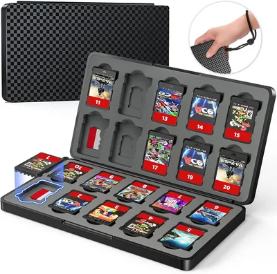 Game Card Case for Nintendo Switch 20 Slots + 20 Micro SD
