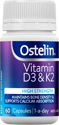 Ostelin Vitamin D3 & K2 Bone Strength 60 Tablets Best Deal