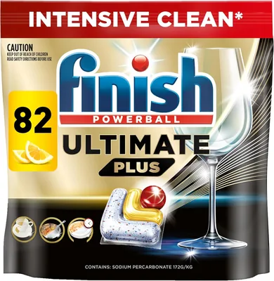 Finish Ultimate Plus Dishwashing Tablets Lemon 82 Pack Best Deal