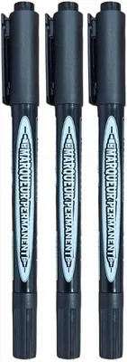 MOMENT Double Sided Permanent Marker Black
