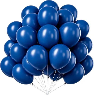 Balloons Donkerblauw, Pak van 100 Blauwe Ballonnen, 25 cm Latex Ballonnen Feestje