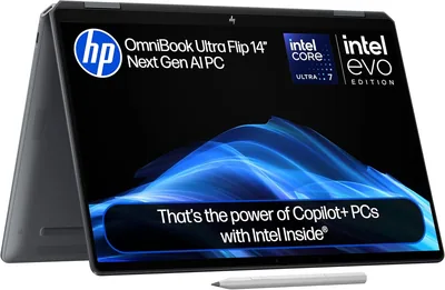 HP OmniBook Ultra Flip NGAI 14" Laptop | CoPilot+ PC | Intel® Core™ Ultra 7-258V Processor | 32GB RA