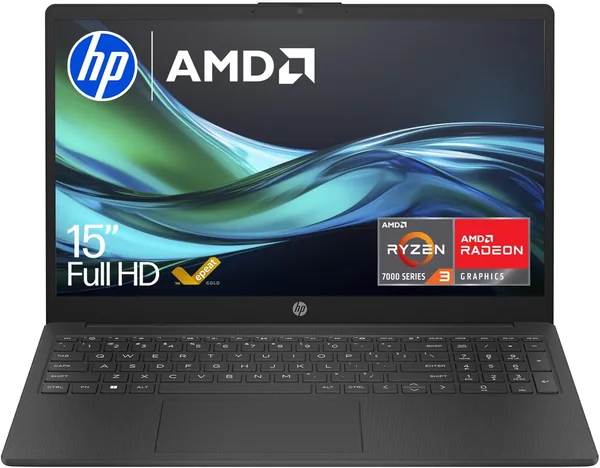 HP 15.6" Laptop | AMD Ryzen 3 7320U Processor | 8 GB RAM | 256 GB SSD | AMD Radeon Graphics