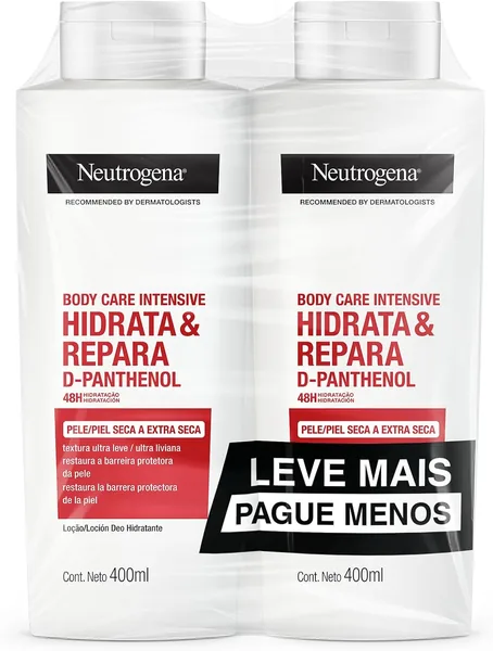 Neutrogena Hidratante Corporal Body Care Intensive, Kit com 2 Unidades de 400ml - 15% Off
