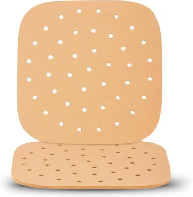Papiers de cuisson CrispHunter pour friteuse à air - 100 feuilles, ronds, antiadhésifs et sans PFAS - Idéal pour friteuse à air, 8.5 x 8.5 pouces - Meilleure Offre