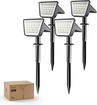 Philips Solar Spot Lights 4 Packs - 52% Off