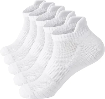 PUJANE 5 Pairs Athletic Running Ankle Socks Best Deal