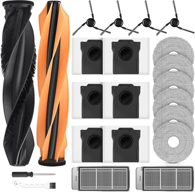 Dreame X50 Ultra Komplett/L50 Pro Ultra/X50 Master Robotväckare - 22 stk. Tillbehör, 2 Huvudborlar + 6 Staubbörjar