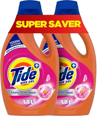 Tide Triple Power Floral Liquid Detergent 1.8L x 2