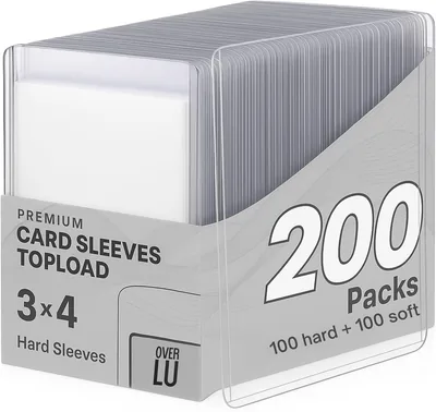 Over Lu | 200 Fundas para Tarjetas, Protectores Coleccionables, Tarjetero de Plástico