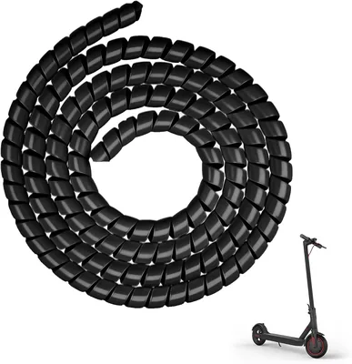 Gdraco Kabelkovering, Spiral kabelförsvarstüva 1 m, Xiaomi M365/m365 Pro/Pro 2/1S Elektrisk Skotare / f