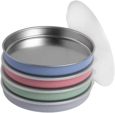 Elk & Friends Stainless Steel Non-Divided Plate, 9% Off