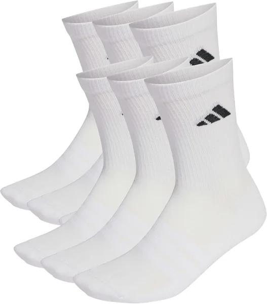 adidas Unisex Cushioned Crew Socks 6 Pair Pack