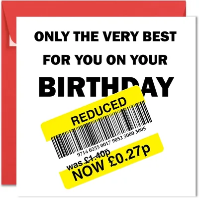 Printperfect Funny Birthday Card - Best Deal