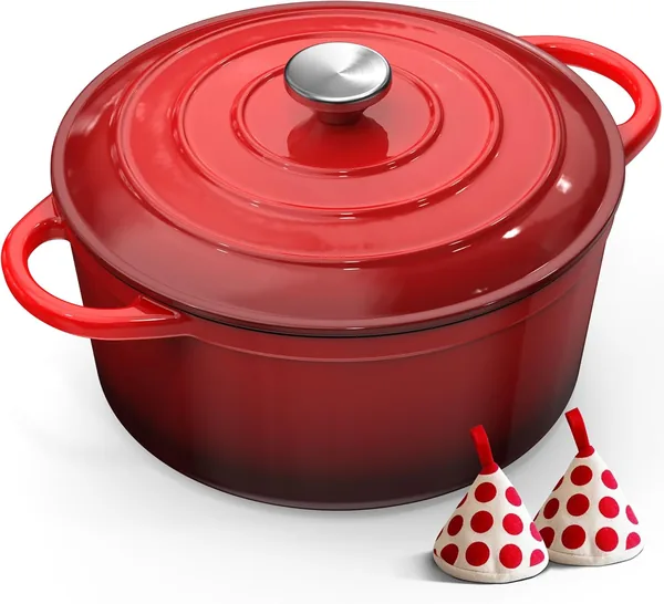 Cast Iron Pot Bread Baking Mould - 26 cm Casserole Dish