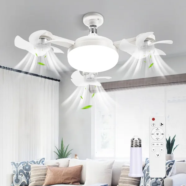 BomKra Ceiling Fan with Lights and Remote 2025 New