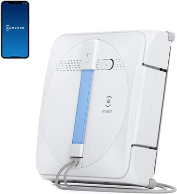 ECOVACS WINBOT W1S Window Cleaner Robot with Dual Water Spray | Electric Window Cleaning Robot with 