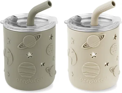 PandaEar Stainless Steel Drinking Cups for Kids, 260ml, 26% Off