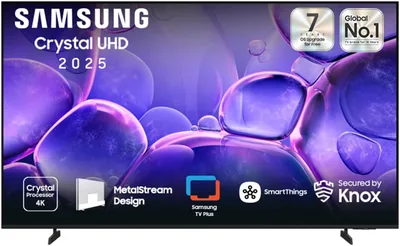 تلفاز سامسونج 55 بوصة مع معالج كريستال 4K LED - رمادي تيتانيوم - UA55U8000FUXEG [نموذج 2025]
