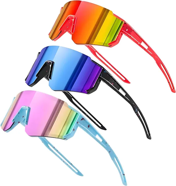 Kids Sunglasses for Boys Girls, UV400 Protection Goggles Youth Sports Sunglasses for Baseball Cycling Climbing