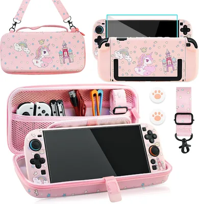 PAWDIARY Pink Unicorn Carrying Bag for Nintendo Switch 2