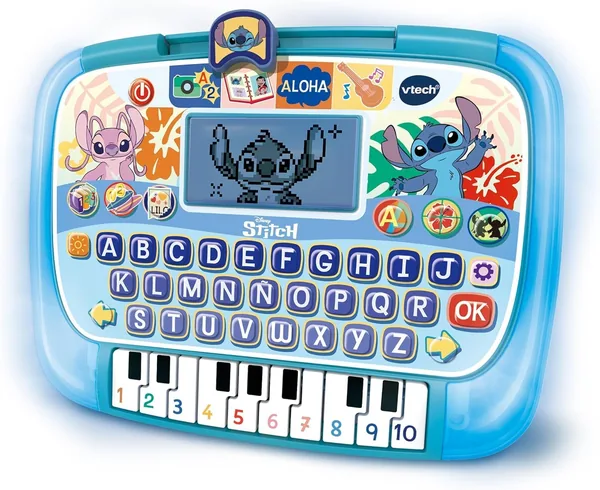 VTech - Tableta Educativa Stitch, Juguetes Electrónicos para Niños +4 Años, Pantalla LCD, 10 Actividades, 4 Modos y 3 Niveles, ABC K - Mejor Oferta