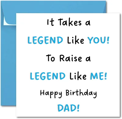 Printperfect Dad Birthday Cards - Blue Envelope