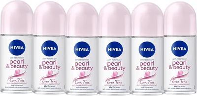 NIVEA Pearl & Beauty Even Tone Deo Roll-On 50ml (Pack of 6) - 39% Off